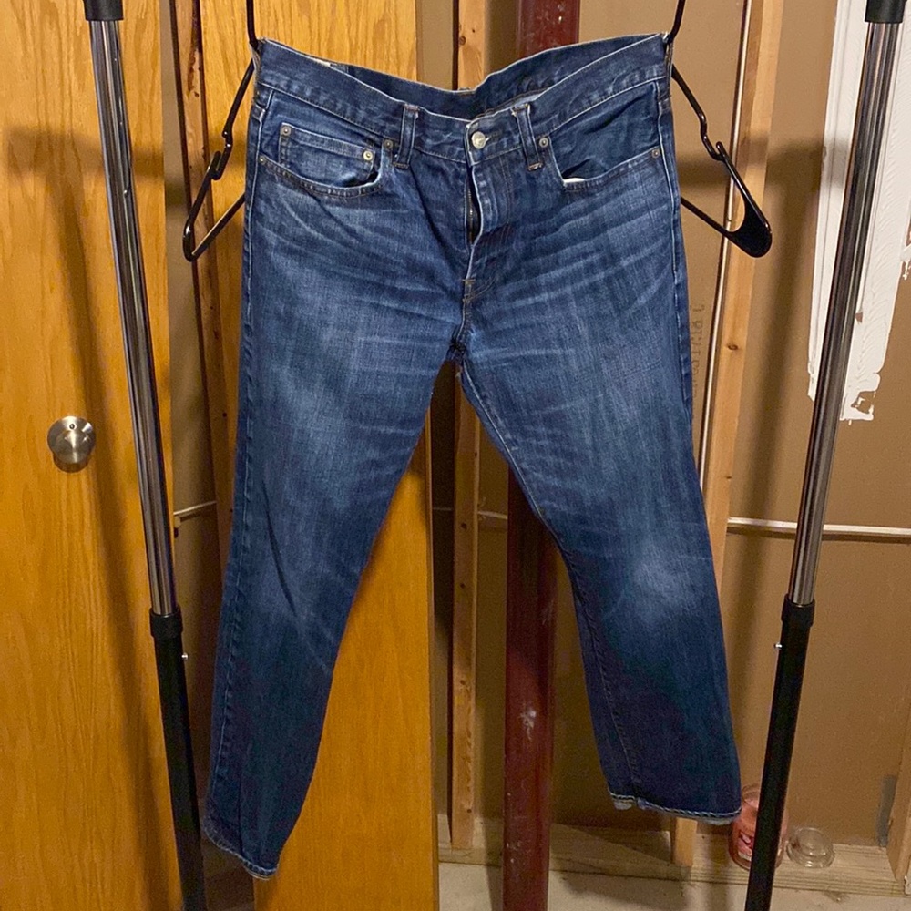Men’s 33x32 - J. Crew 484s - Jeans - wear/small hole in the crotch